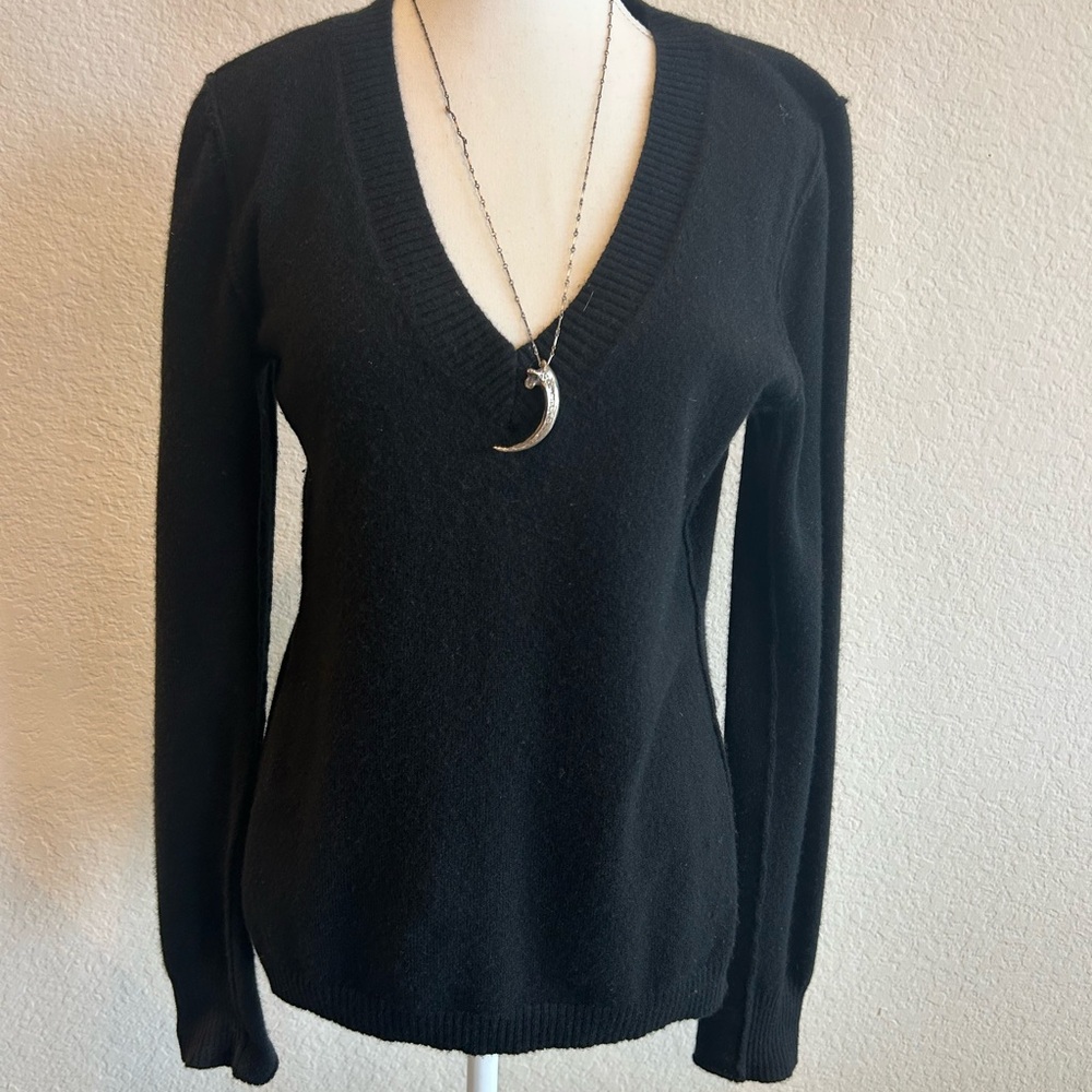 Aqua Cashmere V Neck Sweater!